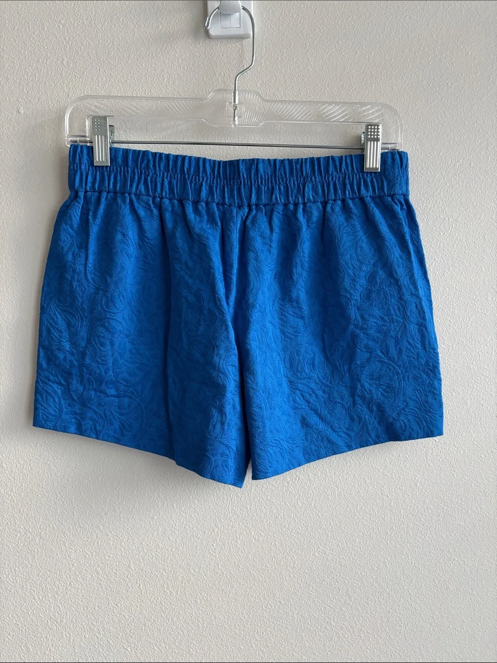 J. Crew Floral Jacquard Boardwalk Shorts - Women’s size 0, Royal Blue, NWT